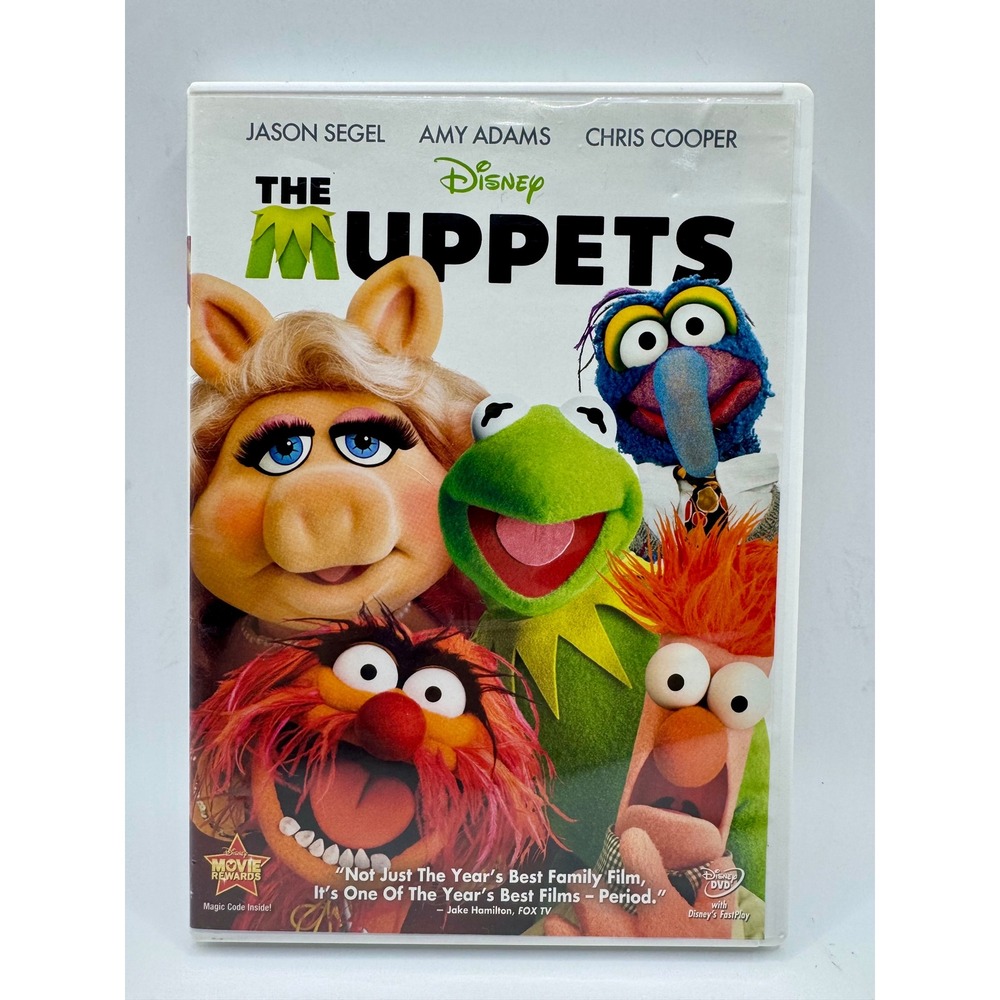 Disney The Muppets DVD 2012 Jim Henson Jason Segel Amy Adams Family Comedy Movie